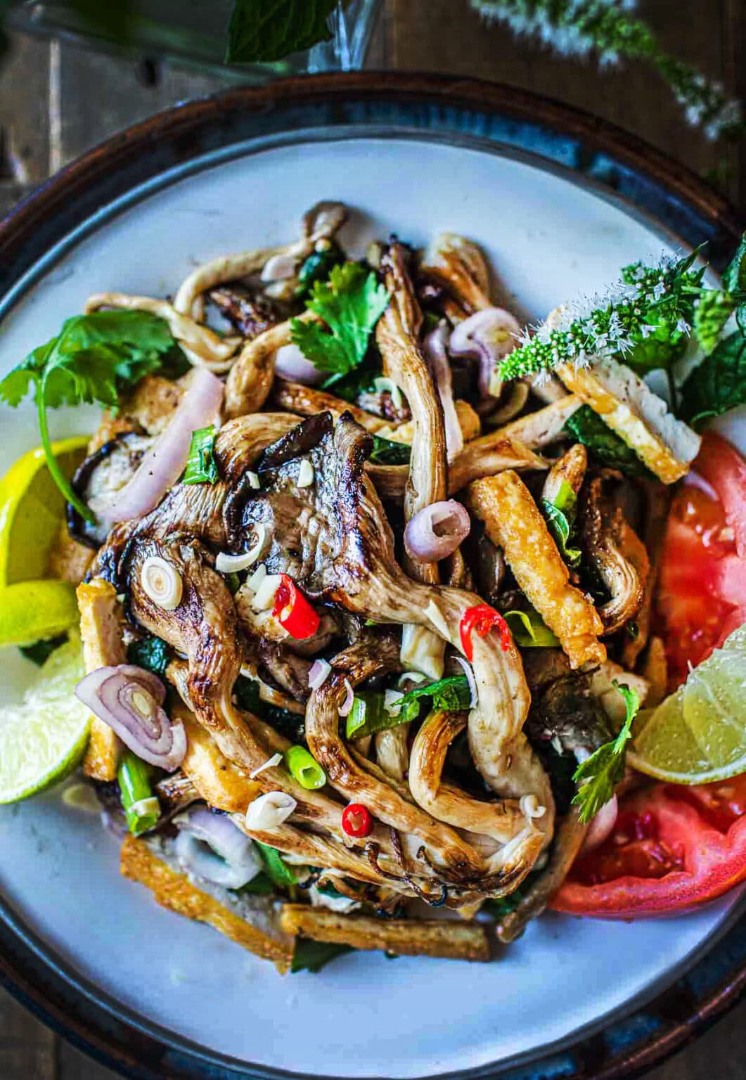 Thai Oyster Mushroom Salad